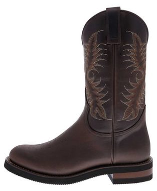 FB Fashion Boots ROPER-C Dunkelbraun Cowboystiefel Rahmengenähter Herren Westernreitstiefel