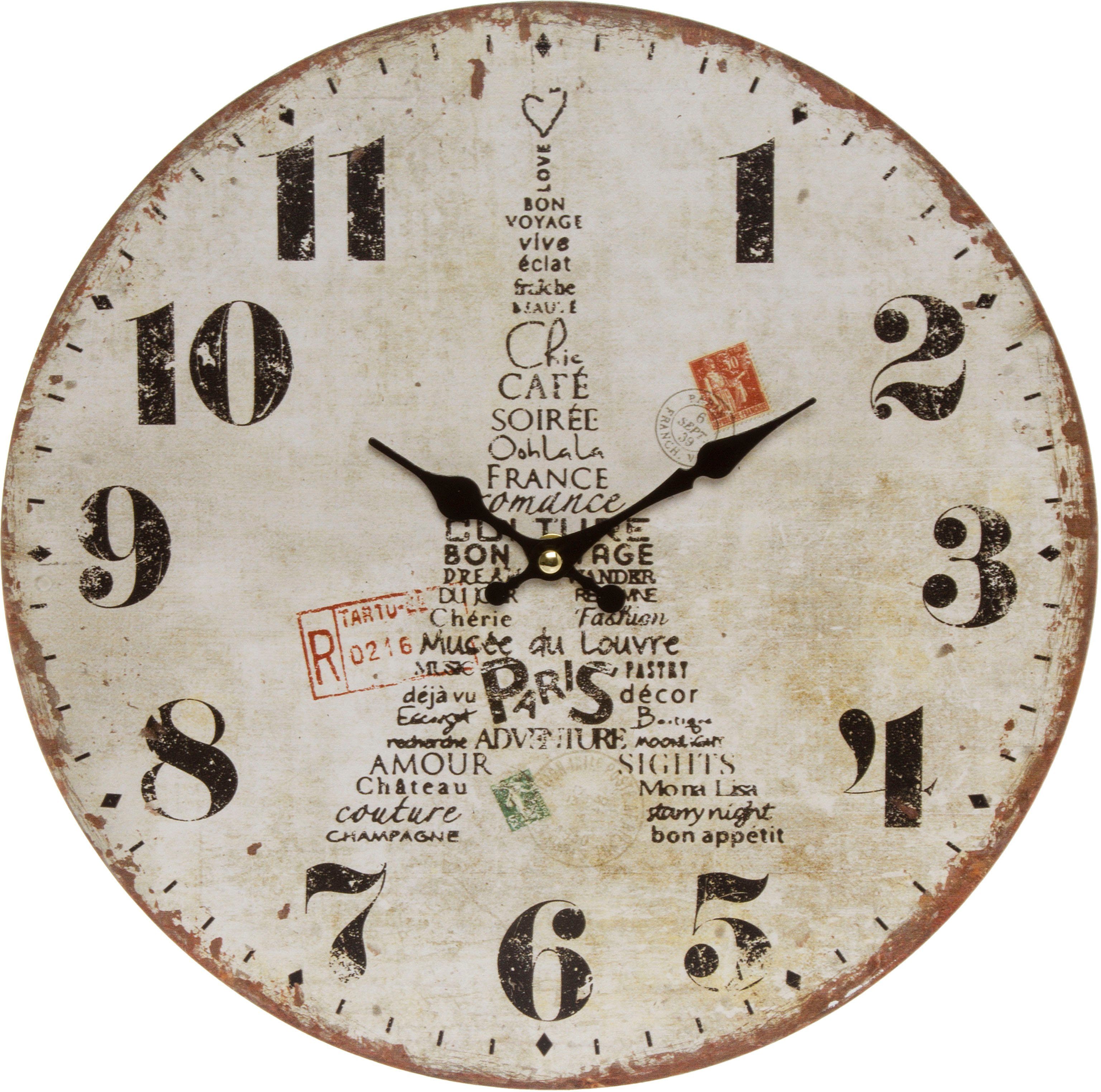 Wanduhr "Eiffelturm III"
