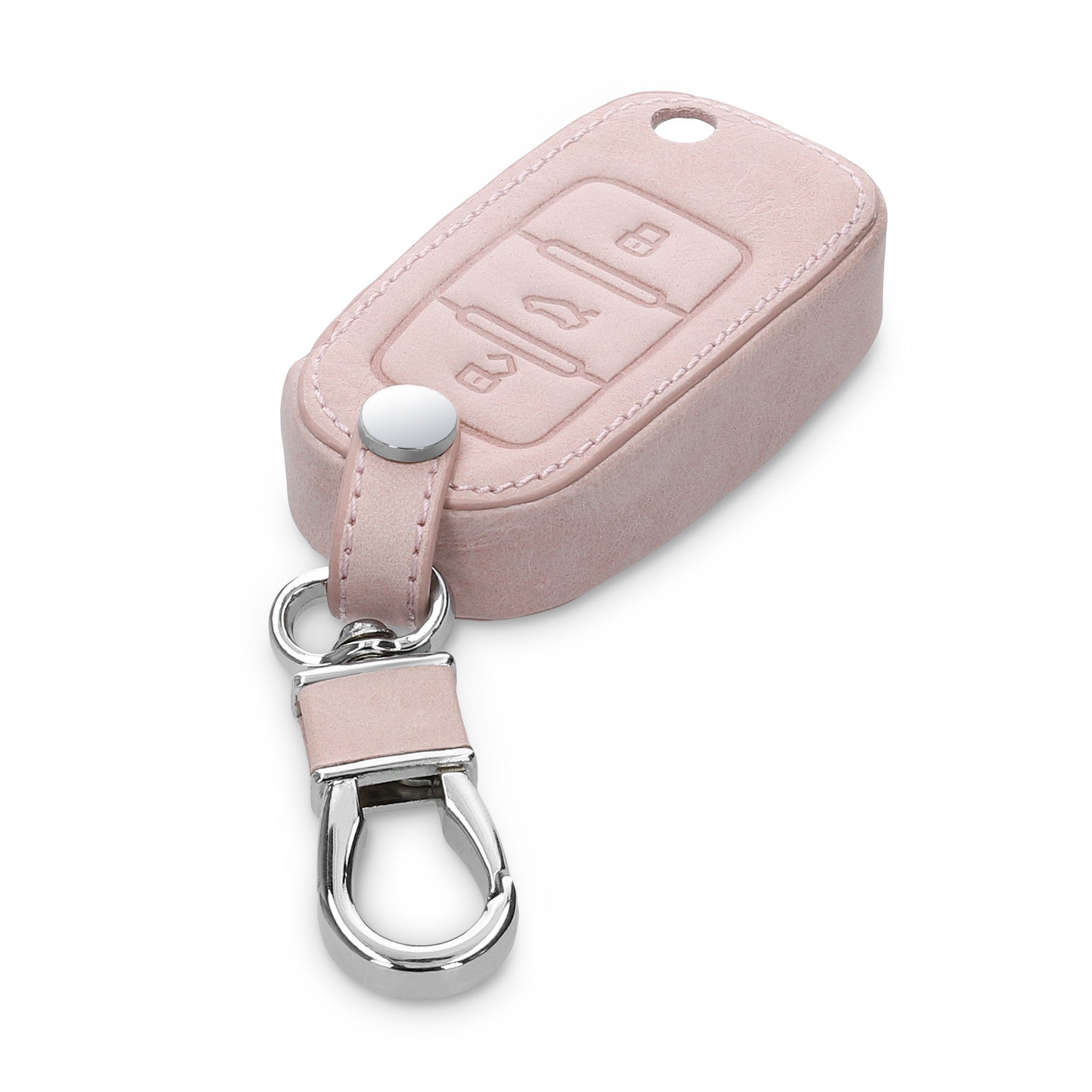 Rosegold Cover Schlüsseltasche kwmobile Seat, Autoschlüssel Hülle für Schlüssel Skoda Case Schlüsselhülle Kunstleder VW
