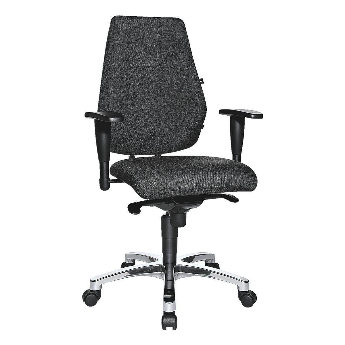 TOPSTAR Schreibtischstuhl Sitness 30, mit Armlehnen, Flachsitz und Body-Balance-Tec anthrazit