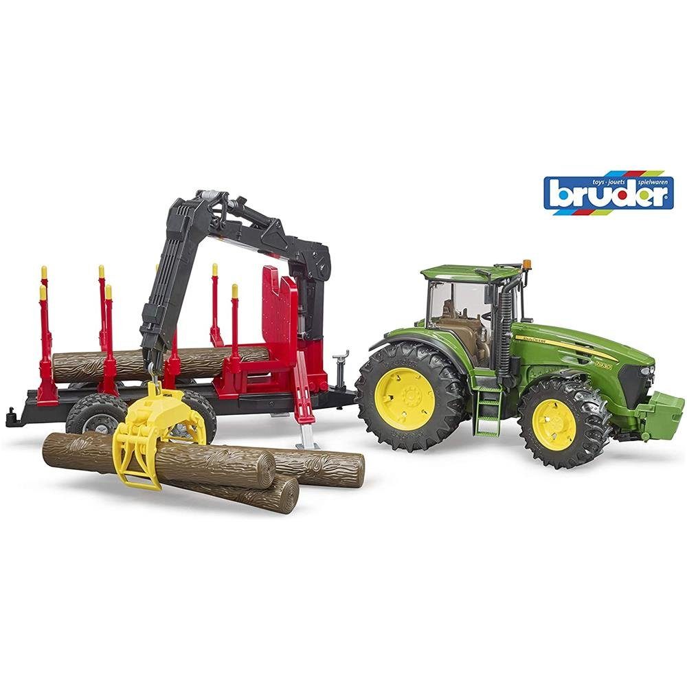 Bruder® Spielzeug-Traktor »03054 John Deere 7930 Traktor mit Rückeanhänger«