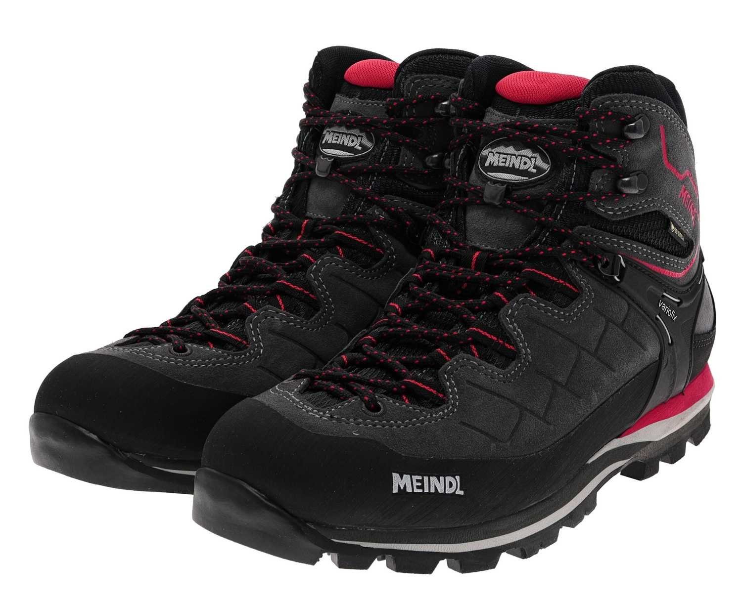 Meindl Meindl 3928-59 Litepeak GTX Graphit Rot Herren Trekkingschuhe Grau Trekking Outdoorschuh
