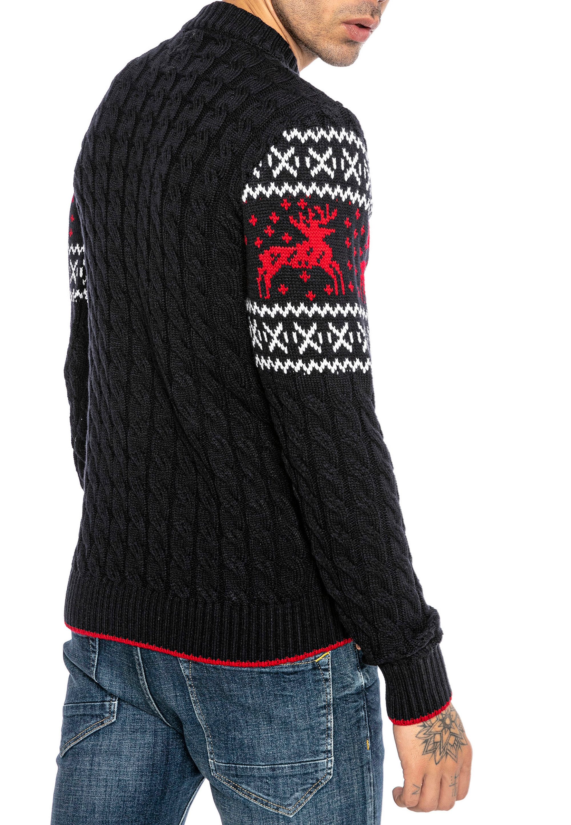 RedBridge Strickpullover mit winterlichem Norwegermuster – günstig online kaufen
