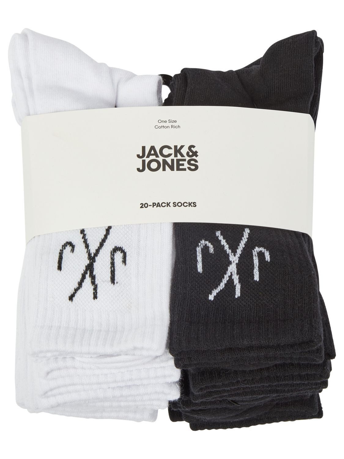 Jack & Jones Sportsocken JACDIRECT TENNIS SOCK 20 PACK (20-Paar) aus Baumwollmix