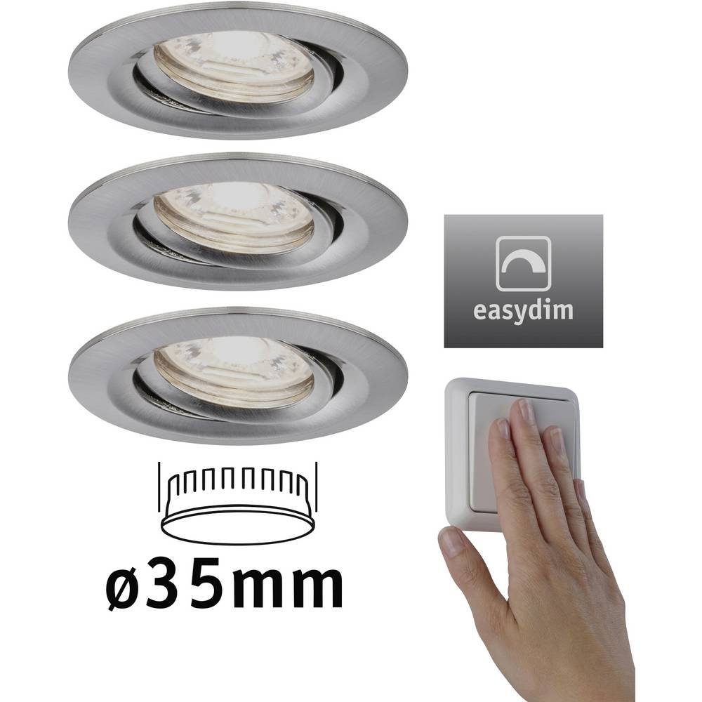 Coin schwenkb mini Plus LED EBL Nova Paulmann Set Einbauleuchte EasyDim