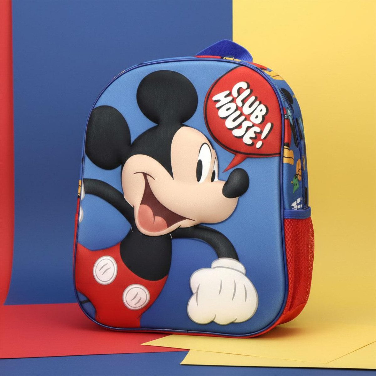 Disney Mickey Mouse Kinderrucksack 3D Kinderrucksack für Kleinkinder leichter Rucksack – Bild 5 von 5