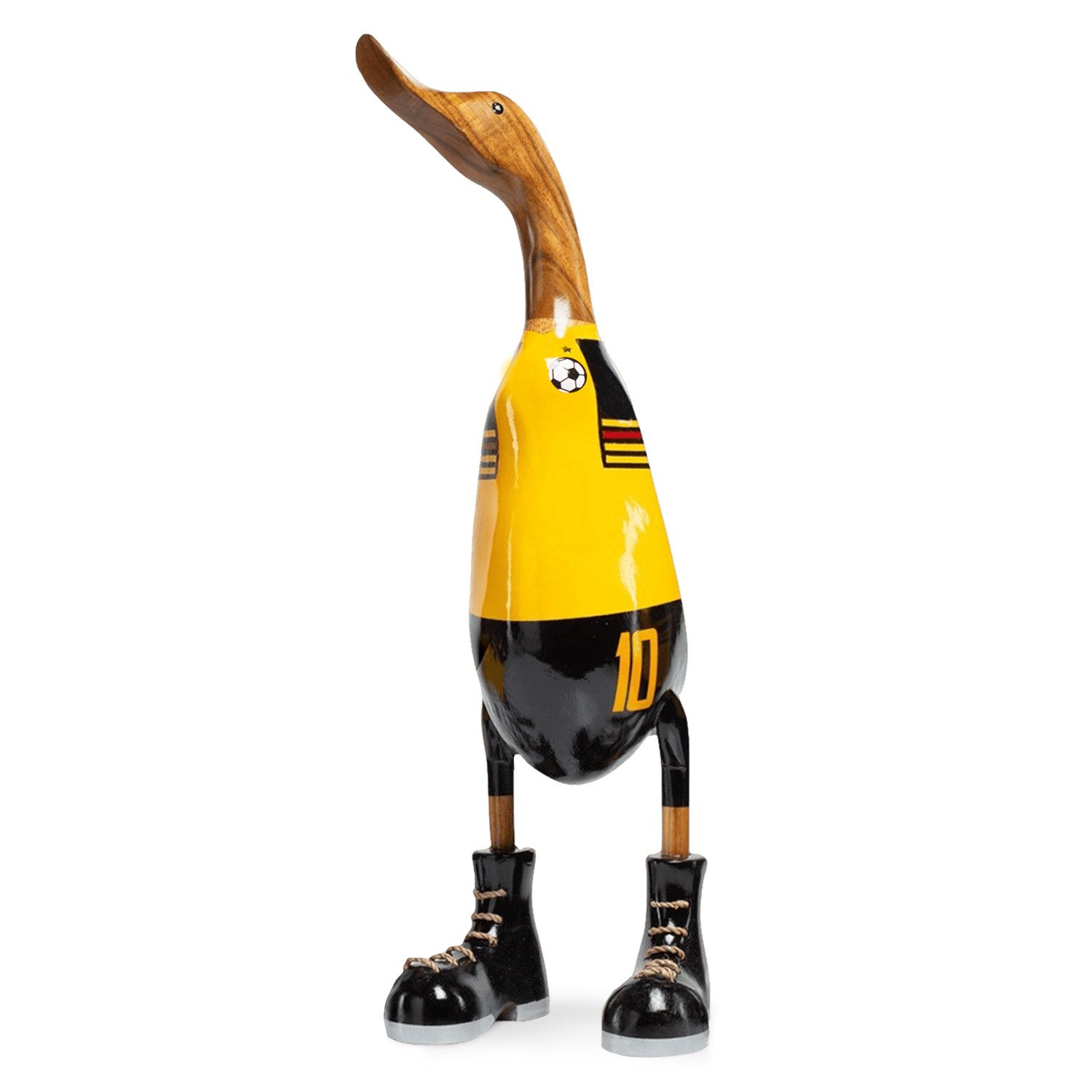 Rikmani Dekofigur Holzfigur Ente Stiefel - günstig online kaufen