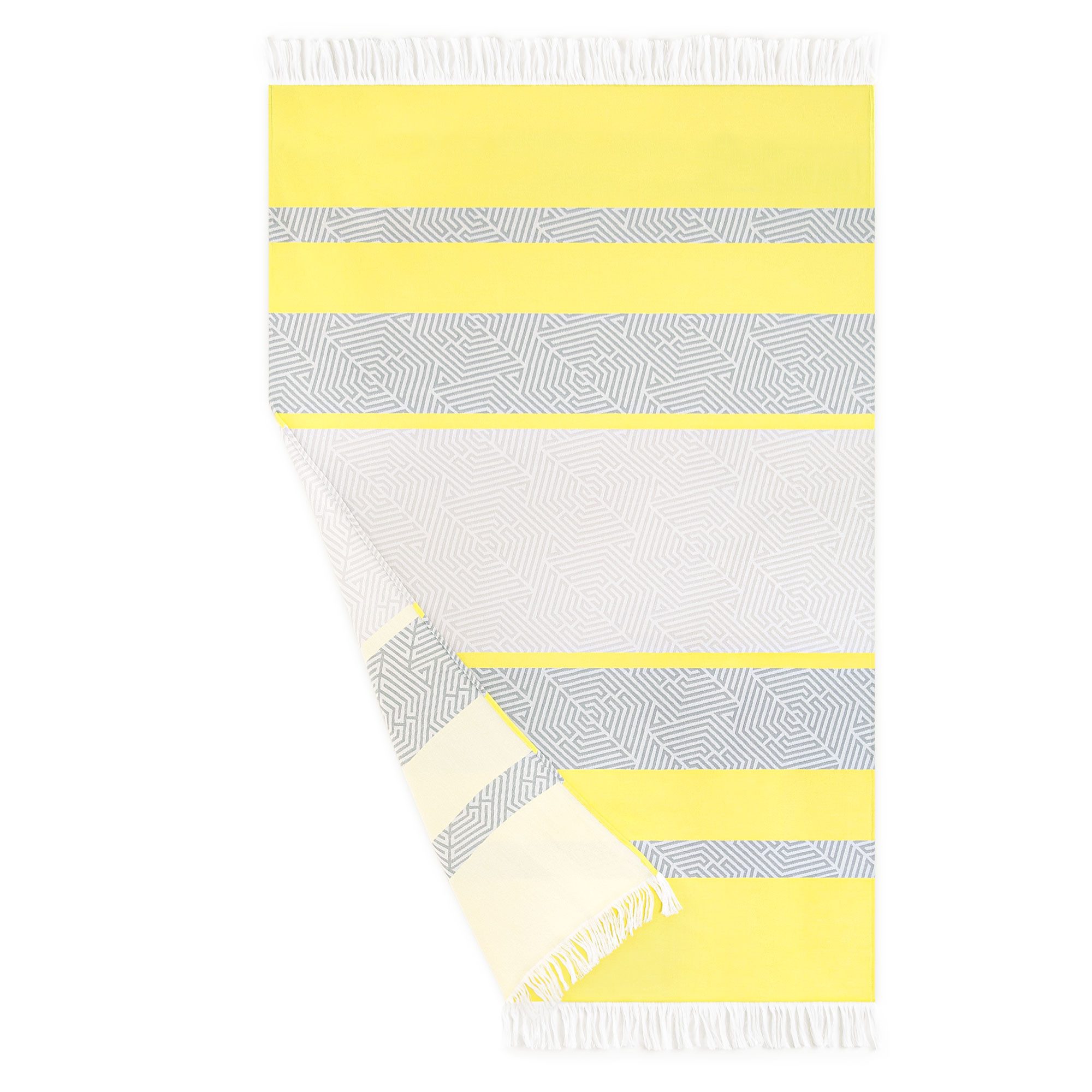 Zwoltex Hamamtuch Leichtes Jacquard Strandtuch 100x160 aus weicher Baumwolle, (Perfekt für sonnige Tage am Strand oder am Pool), Strukturgewebe sorgt für gute Saugfähigkeit trotz geringem Gewicht