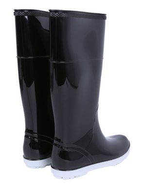 Sarcia.eu Schwarz-weiße Gummistiefel Regenstiefel für Damen rutschfest 41 EU Gummistiefel