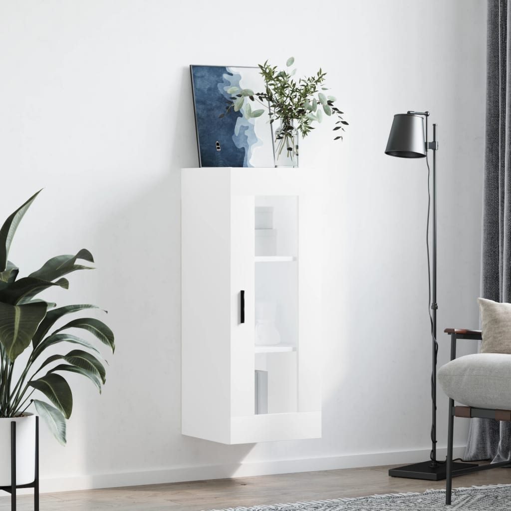vidaXL Hängeschrank Wandschrank Weiß 34,5x34x90 cm günstig online kaufen
