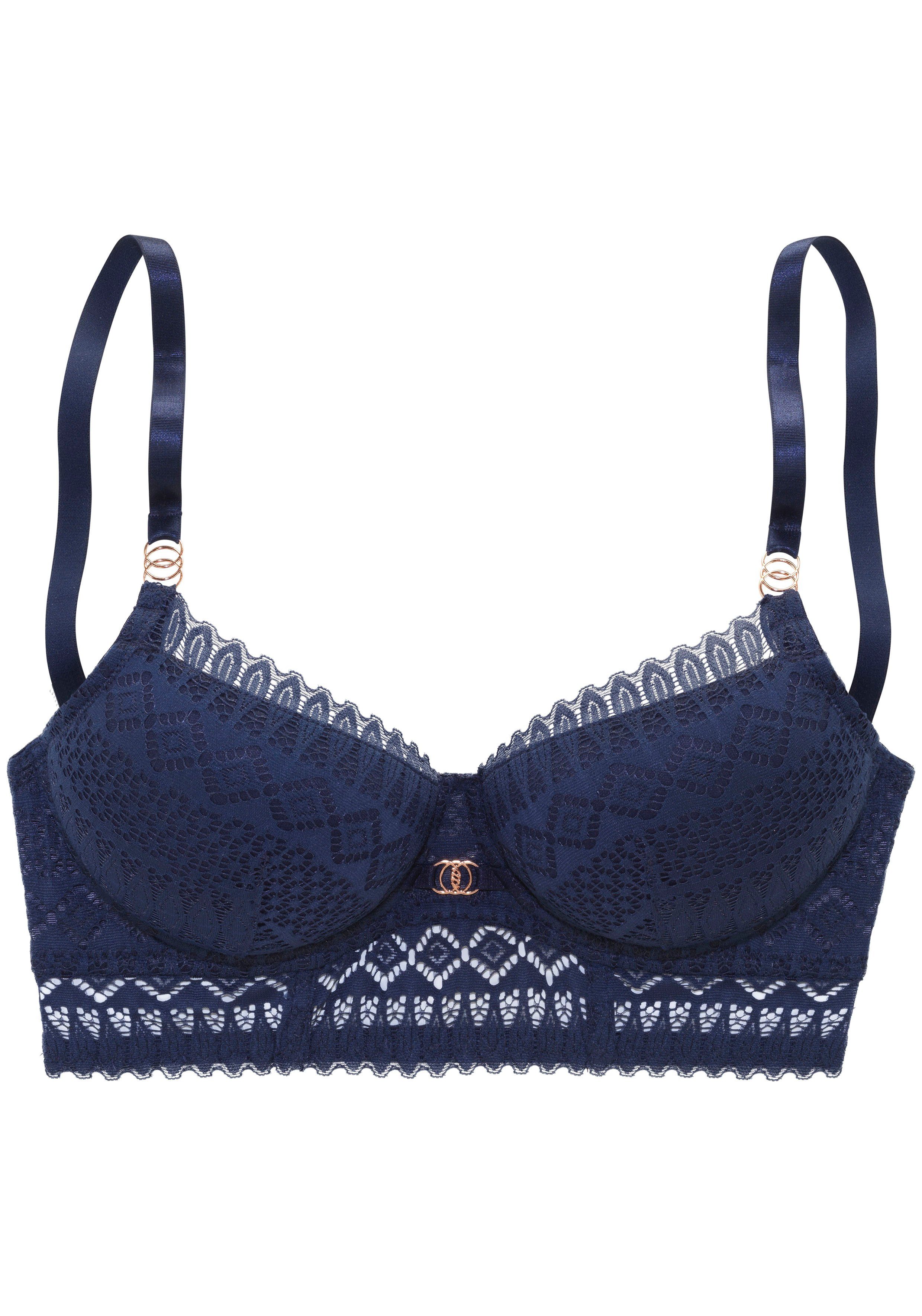 LASCANA Schalen-BH Nina in leichter Longform aus graphischer Spitze, sexy Dessous. € 45,99