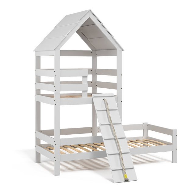 VitaliSpa® Bett »KinderTeddy 90x200cm Spielturm SpielJugendHausWeiß«  - Onlineshop Otto