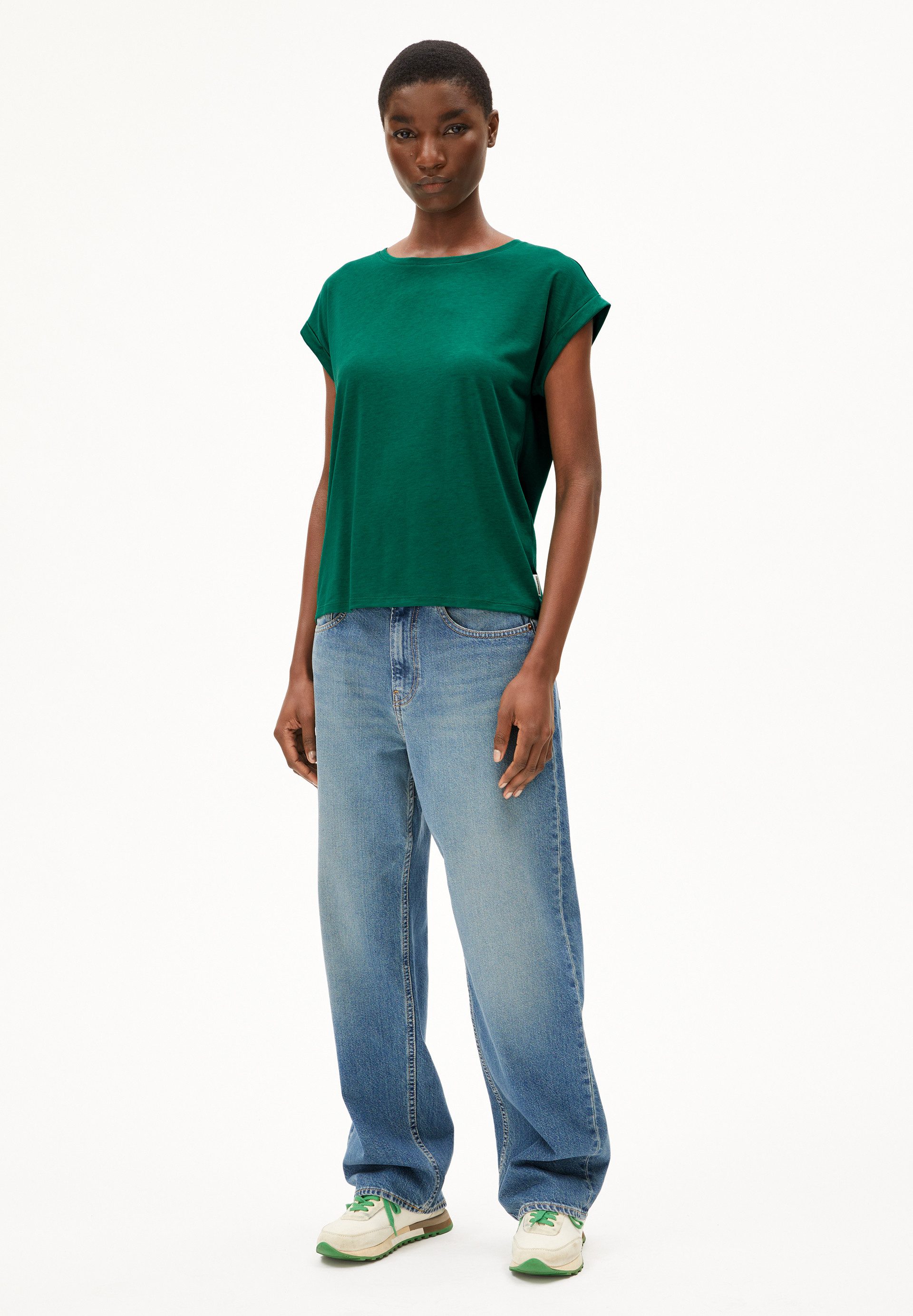 Armedangels T-Shirt JILAANA T-Shirt aus TENCEL™ Lyocell Mix Regular Fit günstig online kaufen