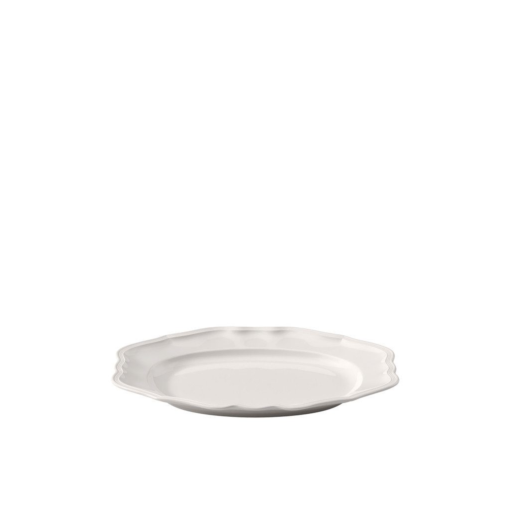 Villeroy & Boch Servierplatte Manoir ovale Platte 37cm, Porzellan, (1-tlg), Premium Porcelain, mikrow.- & spülm.sicher, Made in Germany