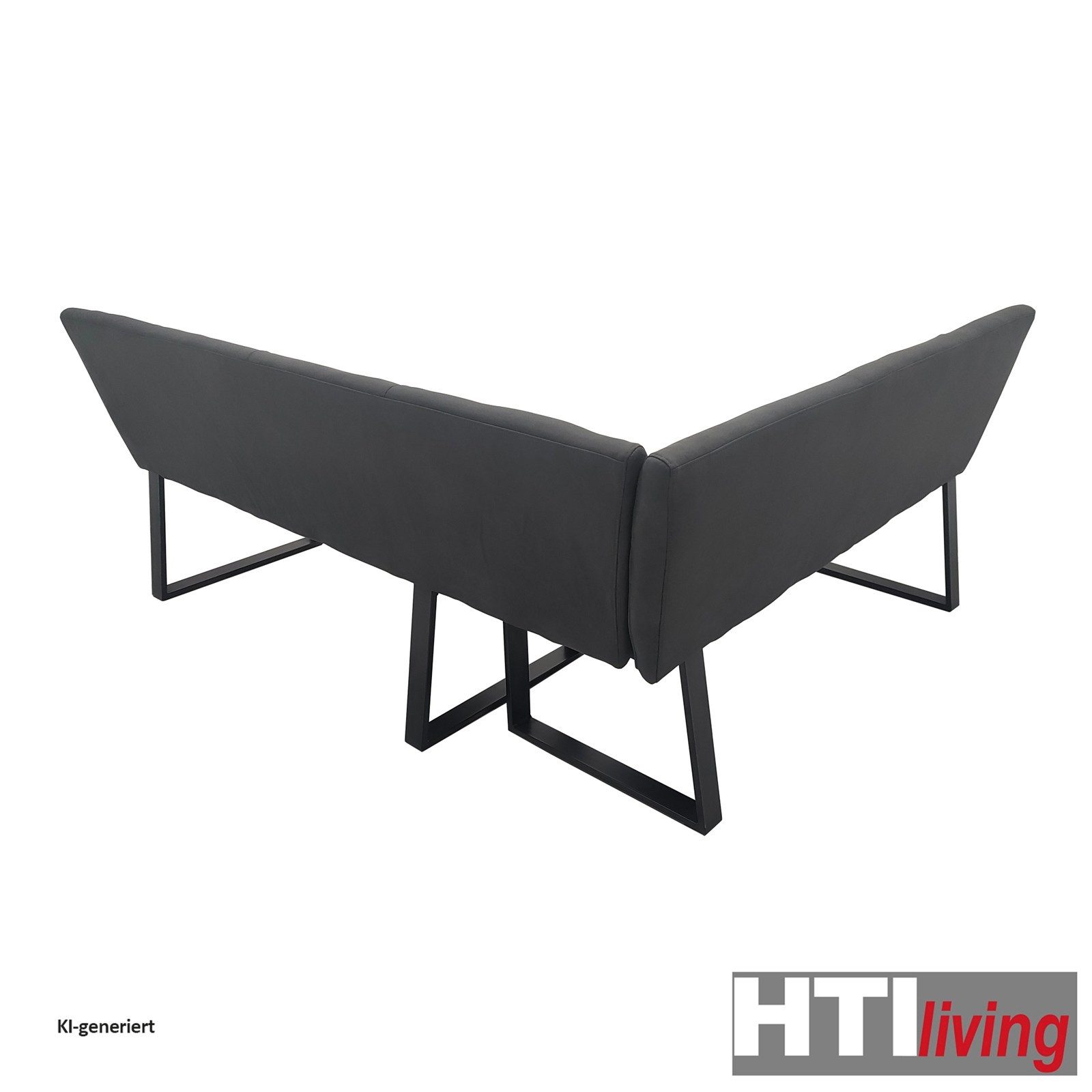 HTI-Living Eckbank Eckbank 152 x 192 cm Vemal kurzer Schenkel links (Stück, 1-St., 1 Eckbank), Sitzbank Polsterbank Kunstlederbezug Metallgestell