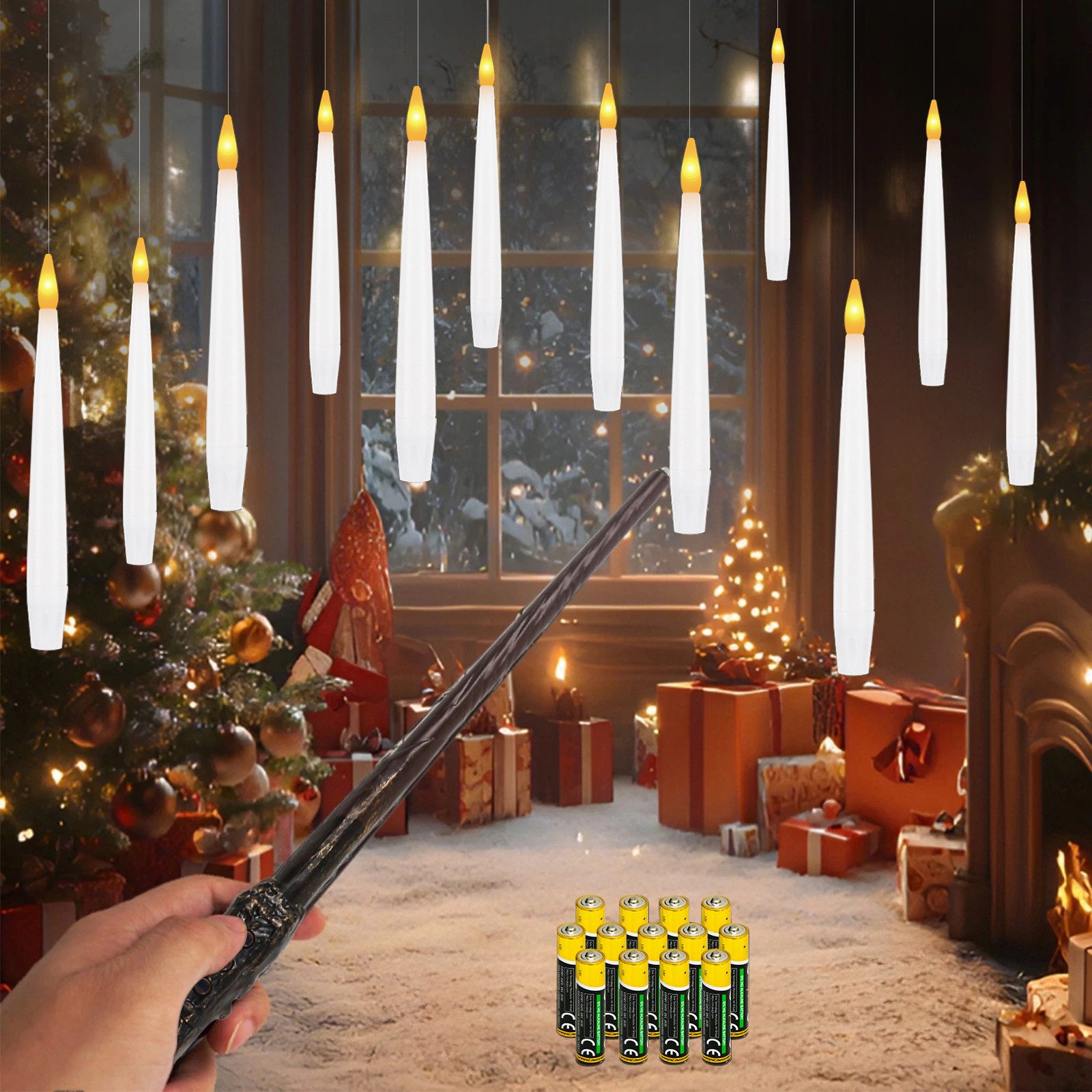 Gotoll LED-Kerze K-MFLZ 12pcs Schwebende Kerzen günstig online kaufen