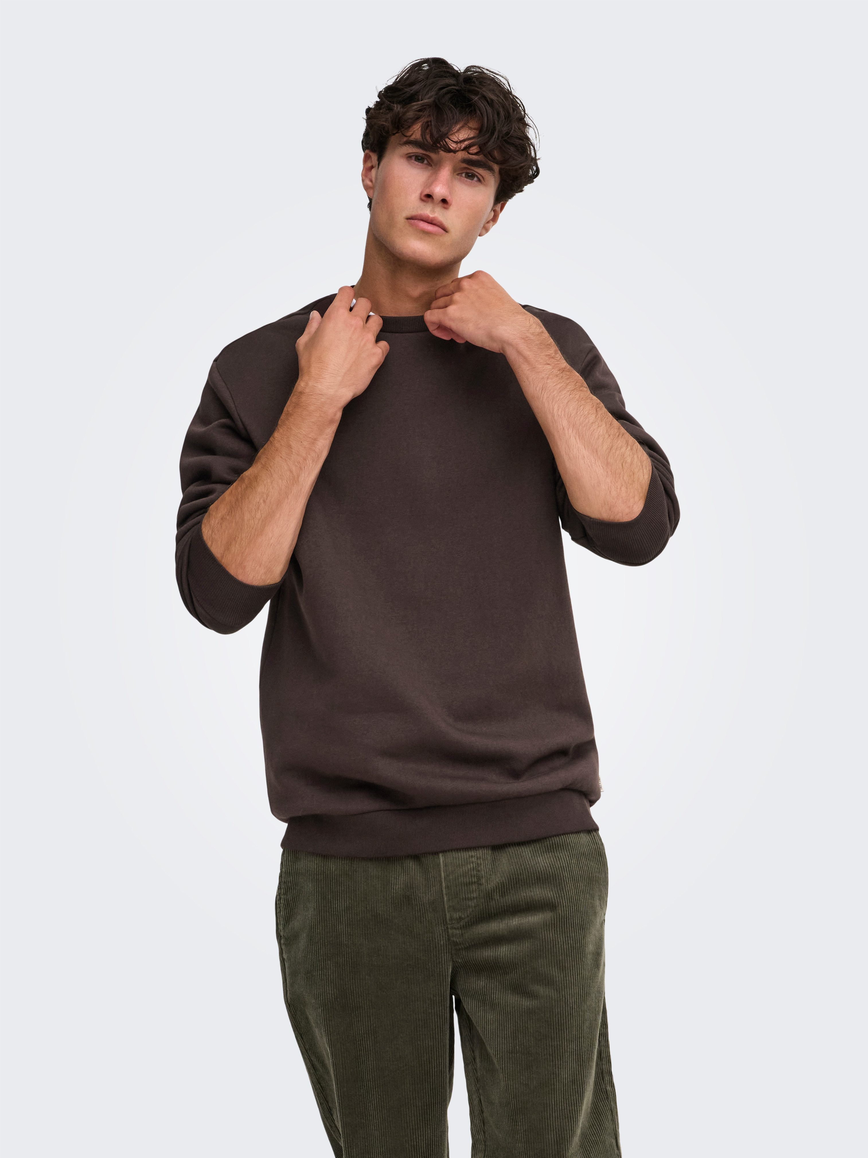 ONLY & SONS Sweatshirt ONSCERES CREW NECK NOOS Baumwollmischung, regular fit