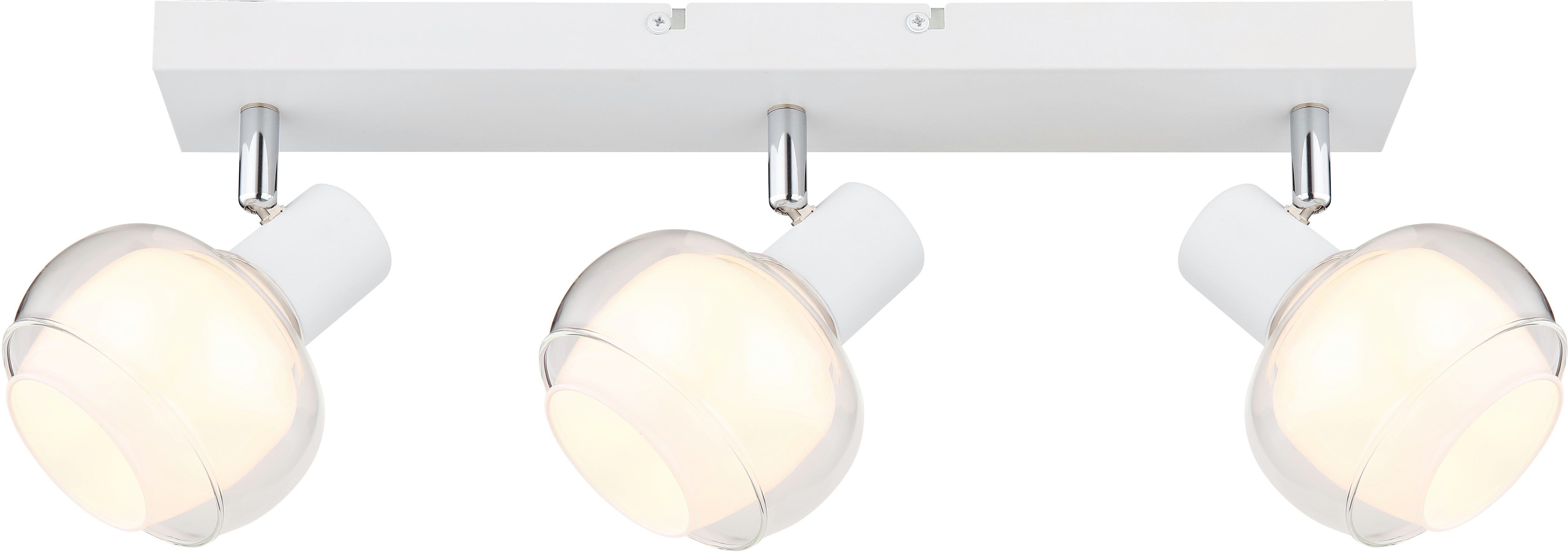 GLOBO LIGHTING Deckenstrahler TOKKI, ohne Leuchtmittel, Deckenspot/Glas gefärbt/Flur/Wohnzimmer