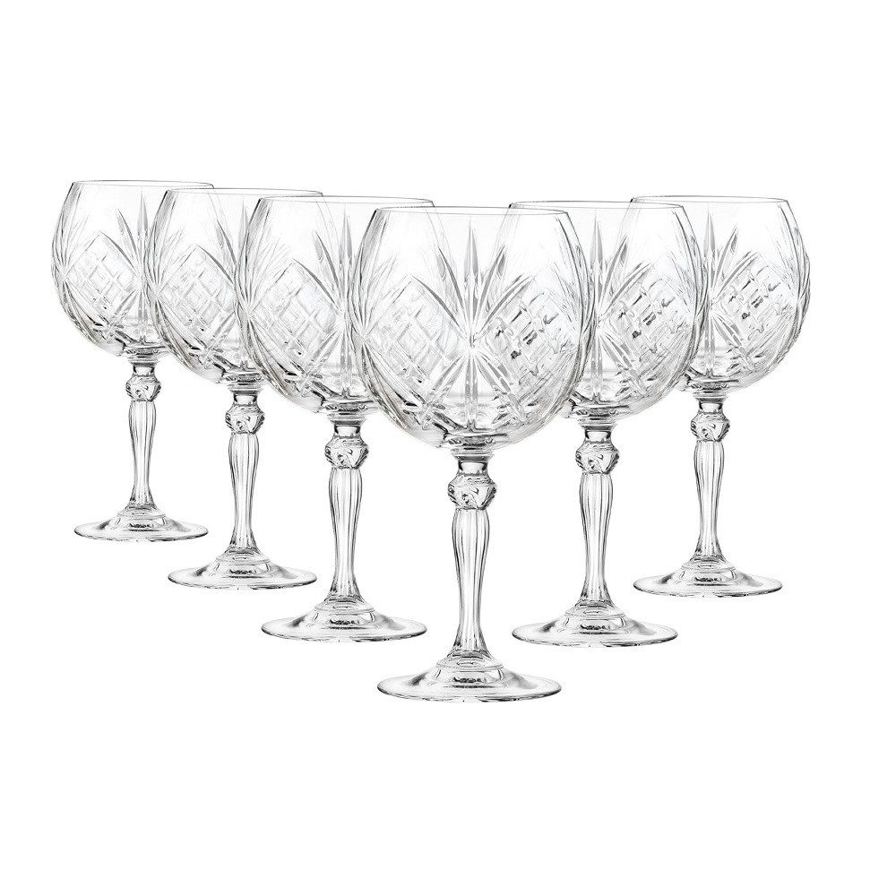 RCR Weinglas RCR Melodia Ballonglas 650 ml 6er Set, Kristallglas