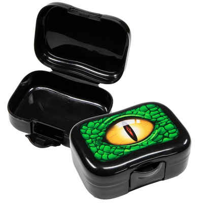 Lunchbox 2er Set Snack Boxen Dino Lunchbox Snackdose Dinosaurier, Kunststoff, (2-tlg), robust, Clipverschluss, 2er Set