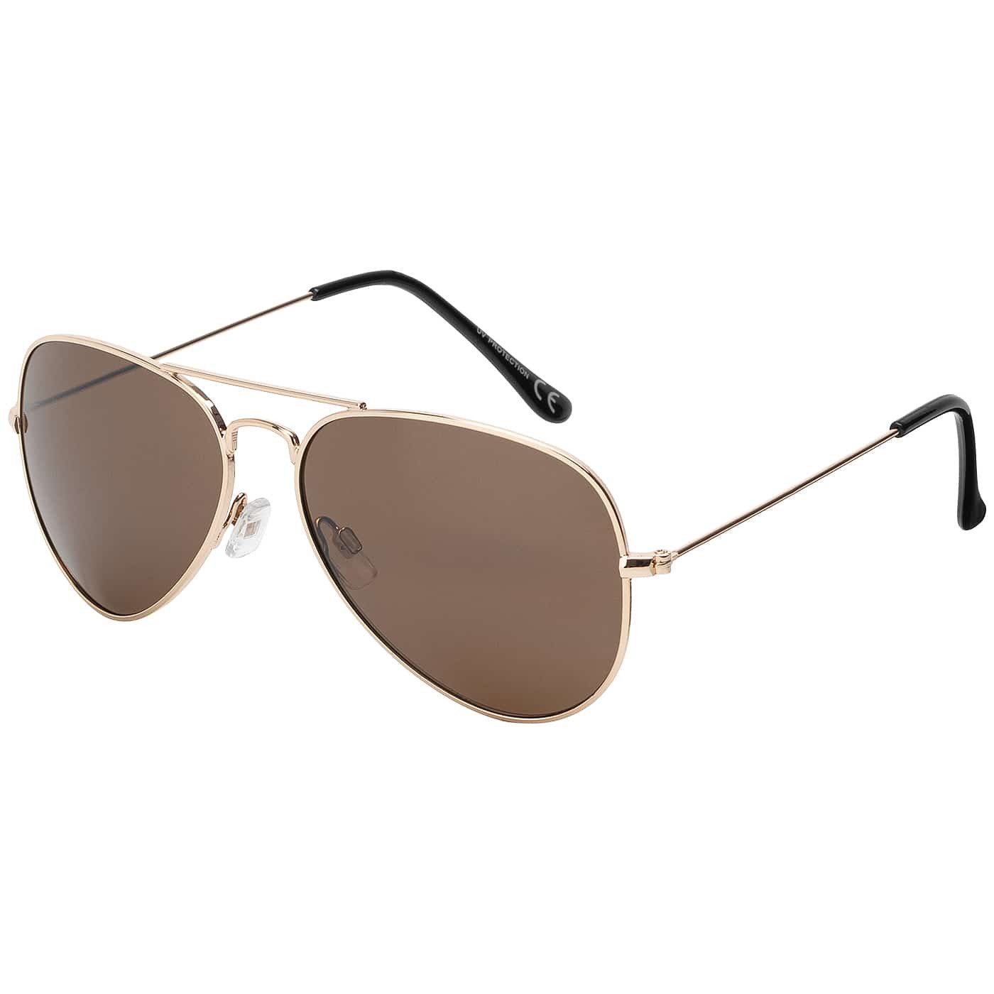 BEZLIT Eyewear Pilotenbrille Herren Piloten Sonnenbrille mit Metallrahmen (1-St) mit schwarzen Linsen