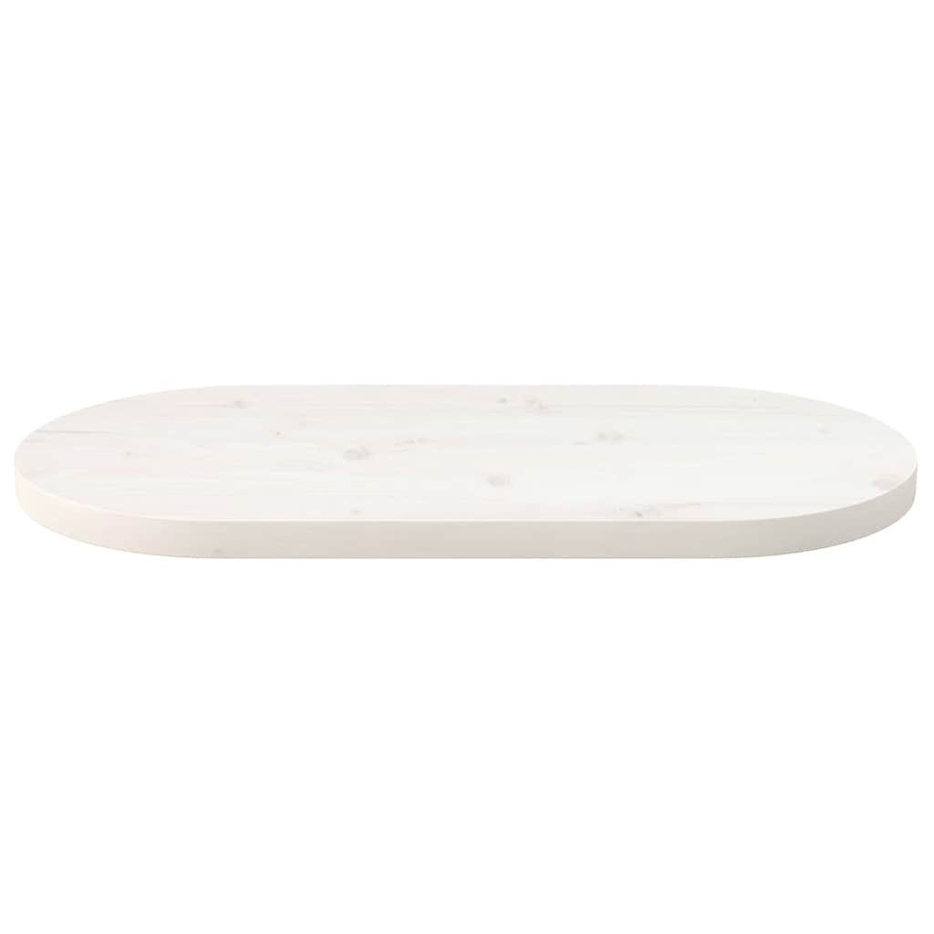 furnicato Tischplatte Massivholz Weiß 60 x 30 x 2,5 cm (1 St)