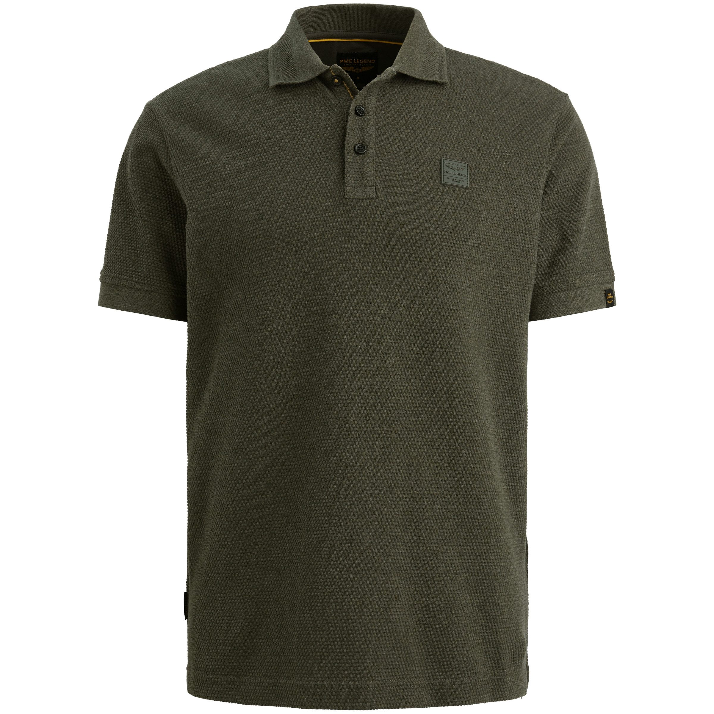 PME LEGEND Poloshirt Short Sleeve Polo Popcorn Jersey aus Baumwolle