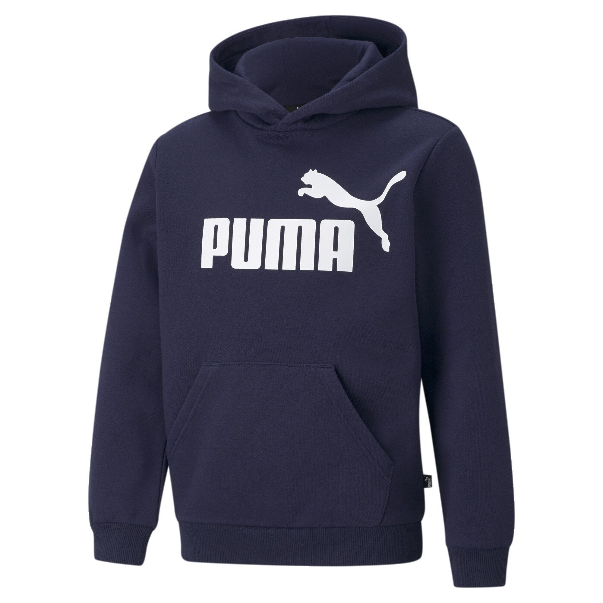 PUMA Sweatshirt Essentials Hoodie mit großem Logo Jungen Peacoat Blue