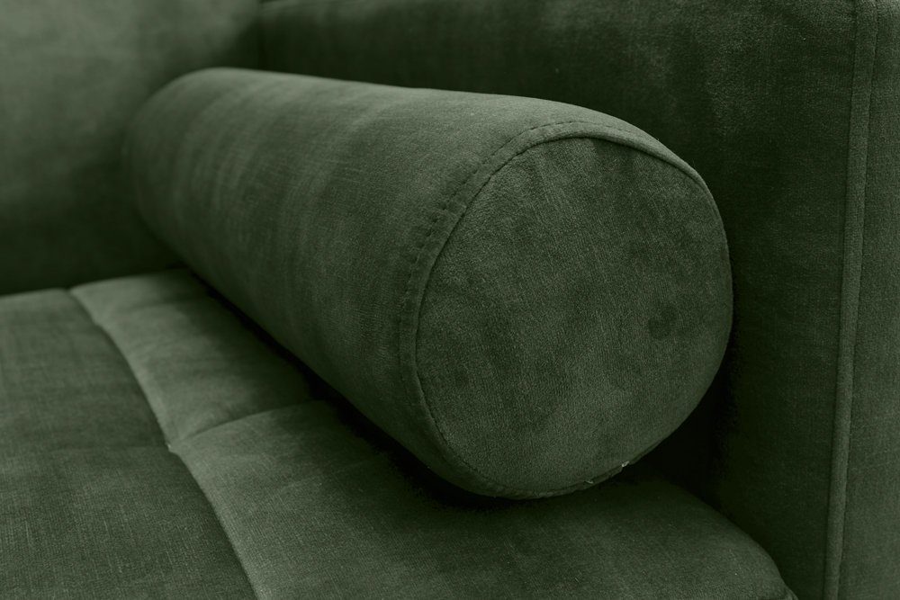 riess-ambiente Schlafsofa COUTURE 196cm grün Einzelartikel Wohnzimmer 1 · · Bettfunktion Teile, braun, Microvelours 