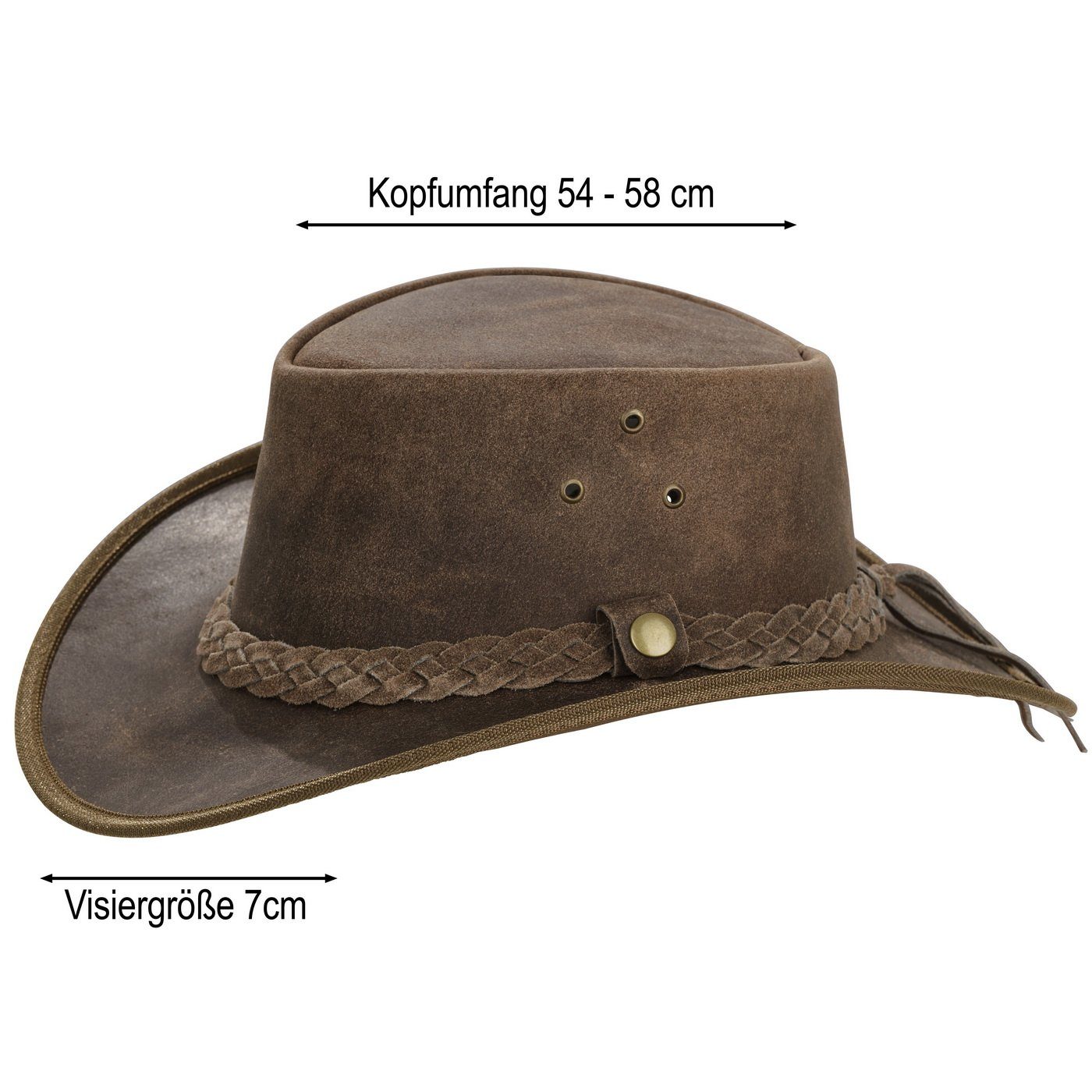 BLACK FOREST FOX Cowboyhut TEXAS Unisex Western Reiten Cowboy Hut Vintage B günstig online kaufen