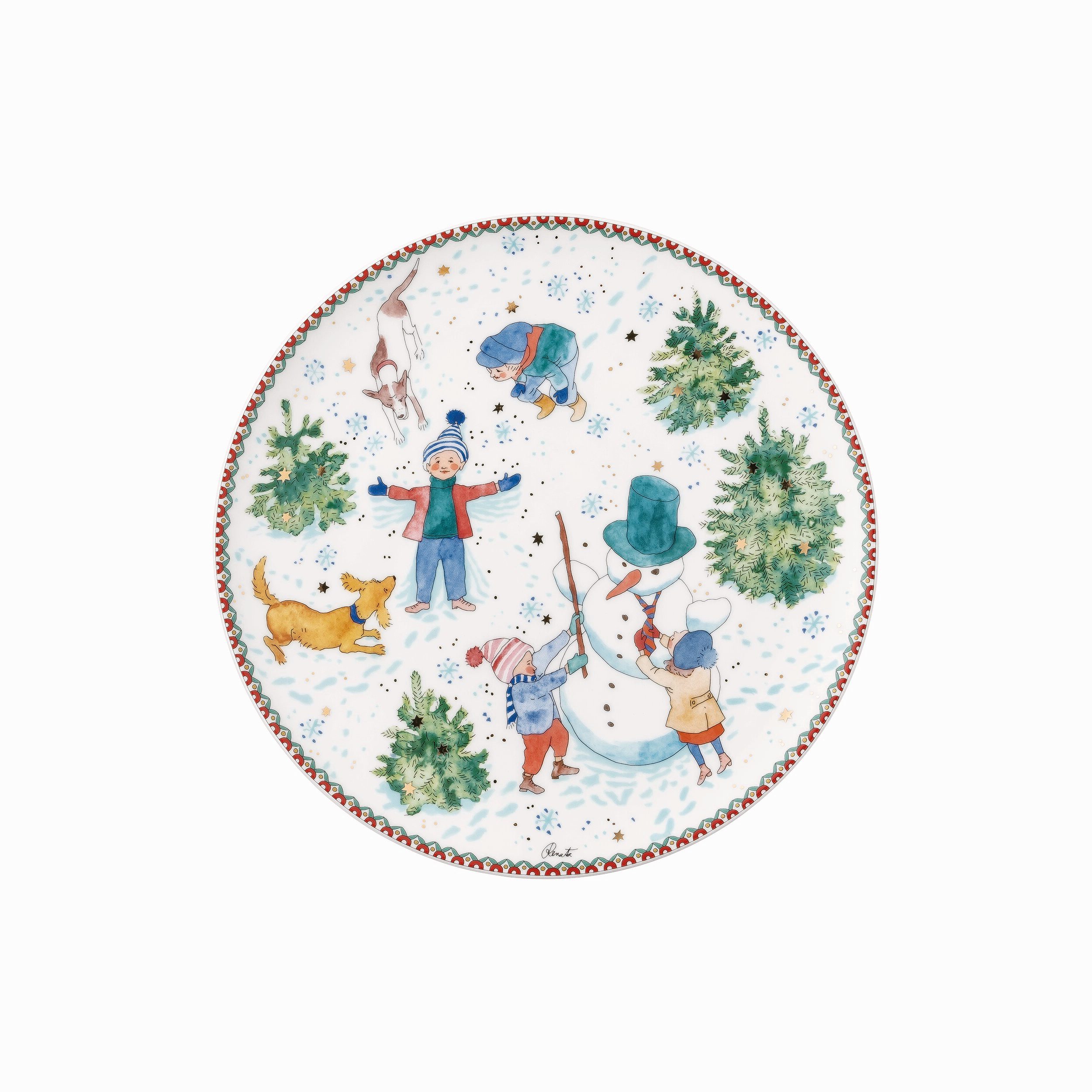 Hutschenreuther Christbaumschmuck Weihnachtsspiele, Teller flach 22 günstig online kaufen