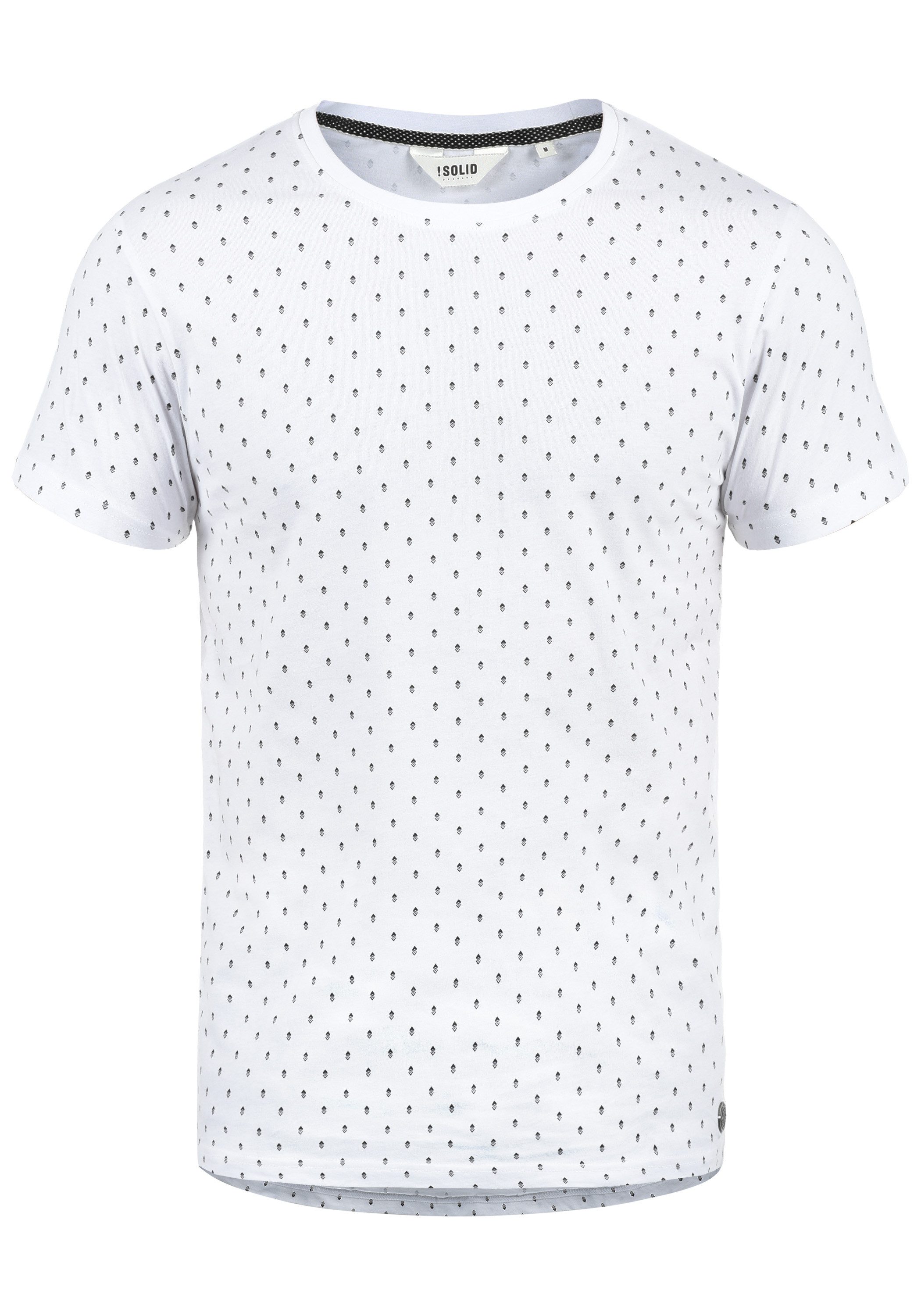 !Solid Rundhalsshirt SDAaron Kurzarmshirt mit All-Over günstig online kaufen