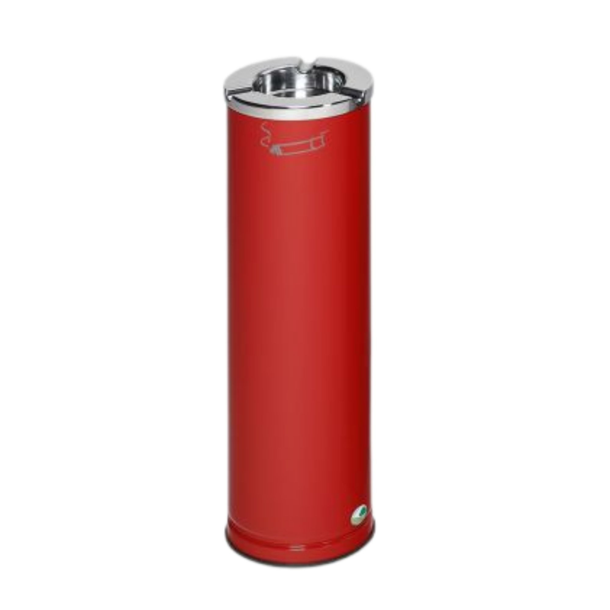 PROREGAL® Aschenbecher Robuster Ascher poliertem Aschereinsatz 0,2L 66x20x20cm Rot