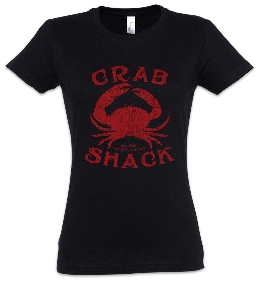 Print-Shirt The Crab Shack I Damen T-Shirt My Name Restaurant Is Earl Diner Logo