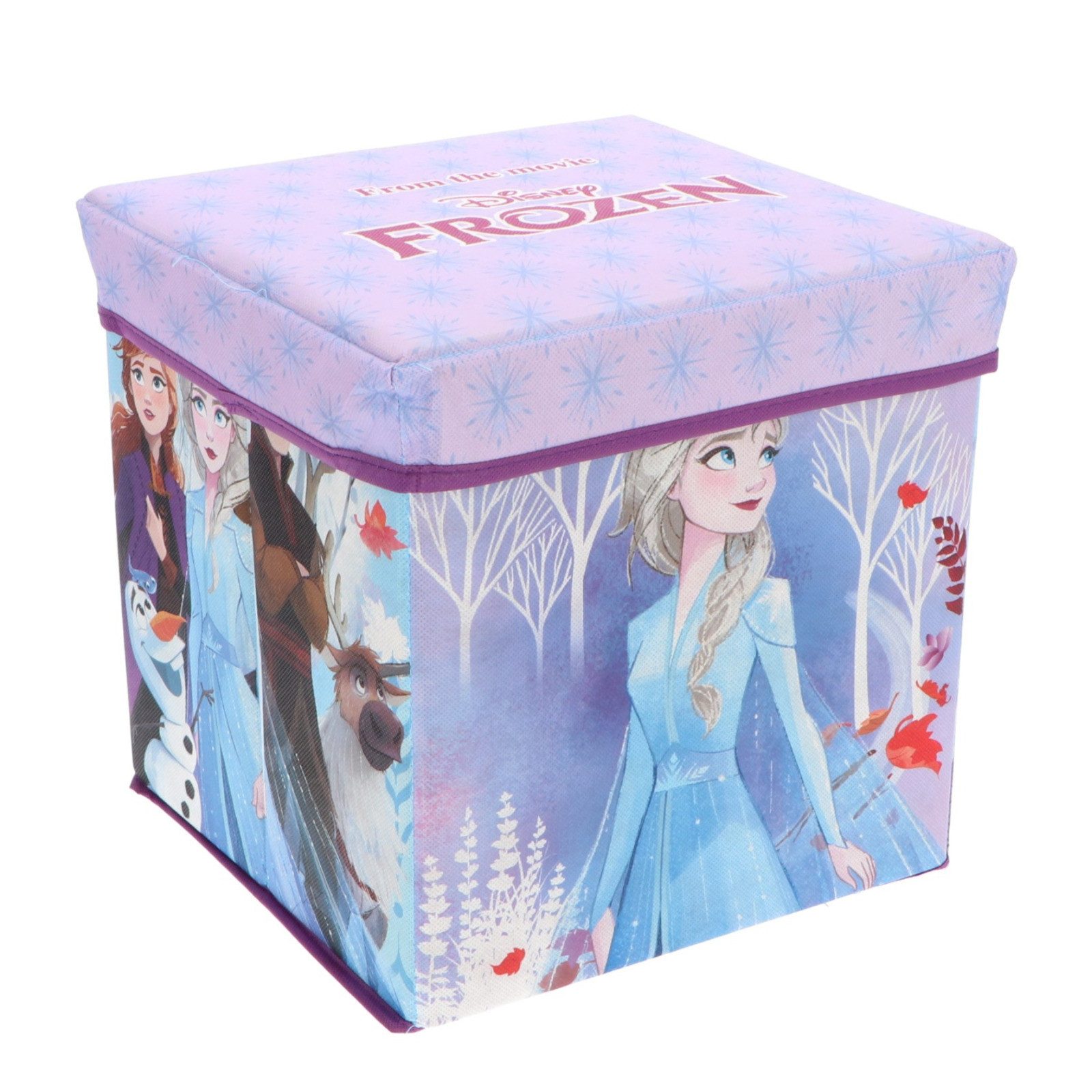 Disney Spielzeugtruhe Disney Die Eiskönigin Kinder Spielzeugkorb mit Deckel 30x30x30 cm