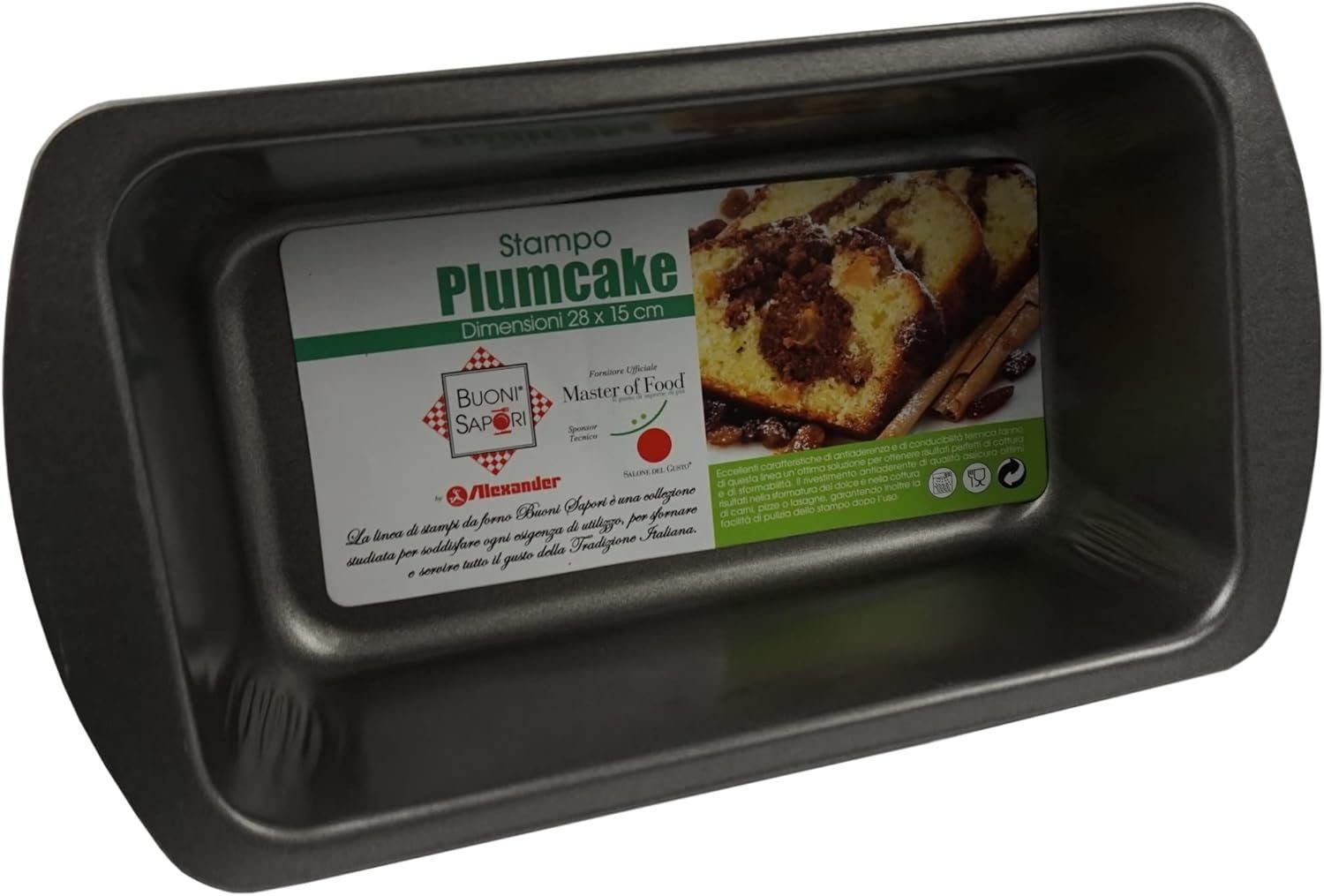 Provance Backform 2er Set Brot- und Kuchenbackform Kastenform 28 cm x 15 cm, Metall