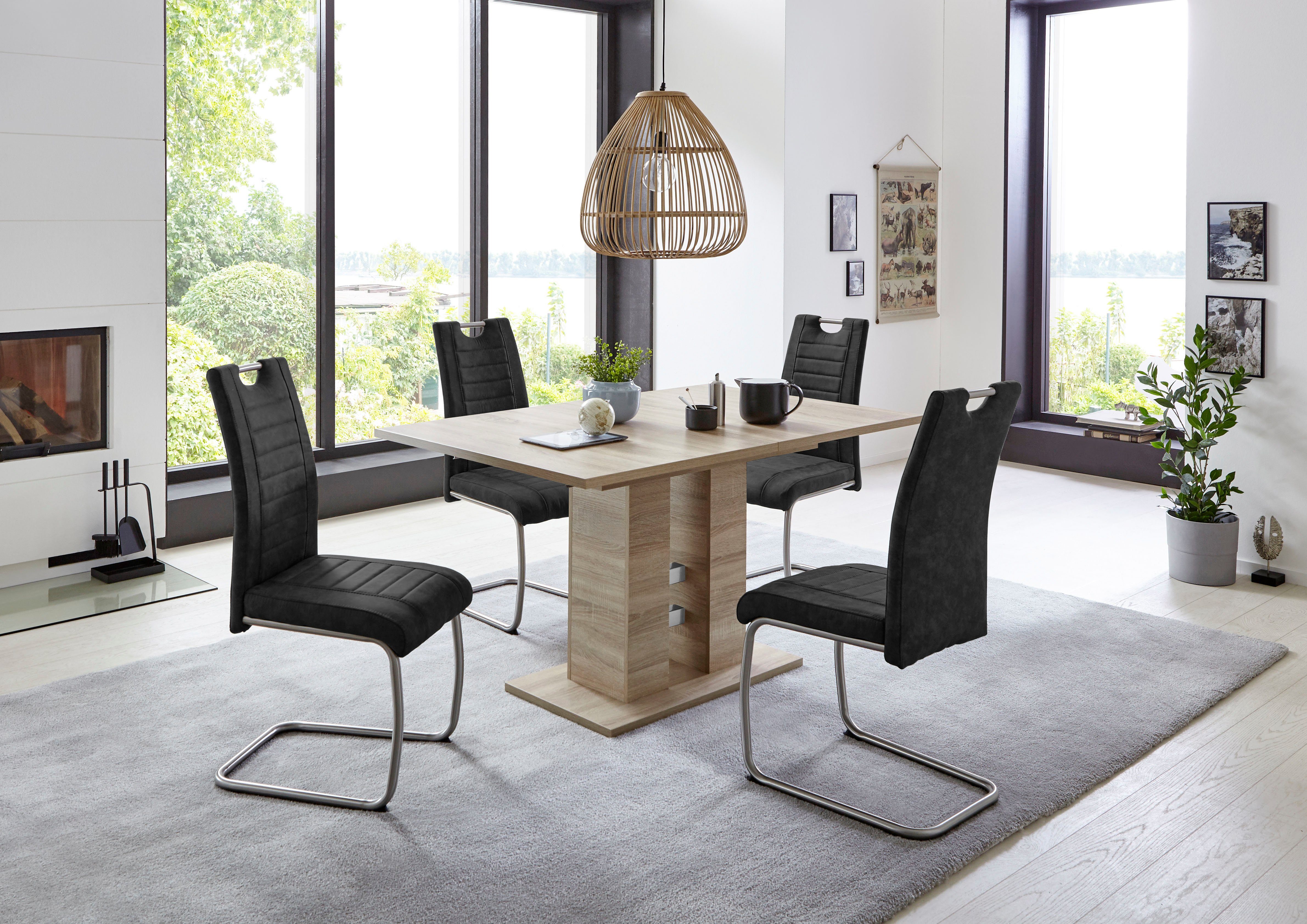 HELA Essgruppe "Ulla" Set, 5 Stk. tlg. ausziehbar 140 - 220 cm, Edelstahl, günstig online kaufen