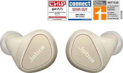 Jabra Elite 5 In-Ear-Kopfhörer (mit hybrider aktiver Geräuschunterdrückung (ANC), Bluetooth)