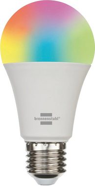 Brennenstuhl LED-Leuchtmittel Connect WiFi SB 810, E27, Farbwechsler, SmartHome-fähig, mit Timer