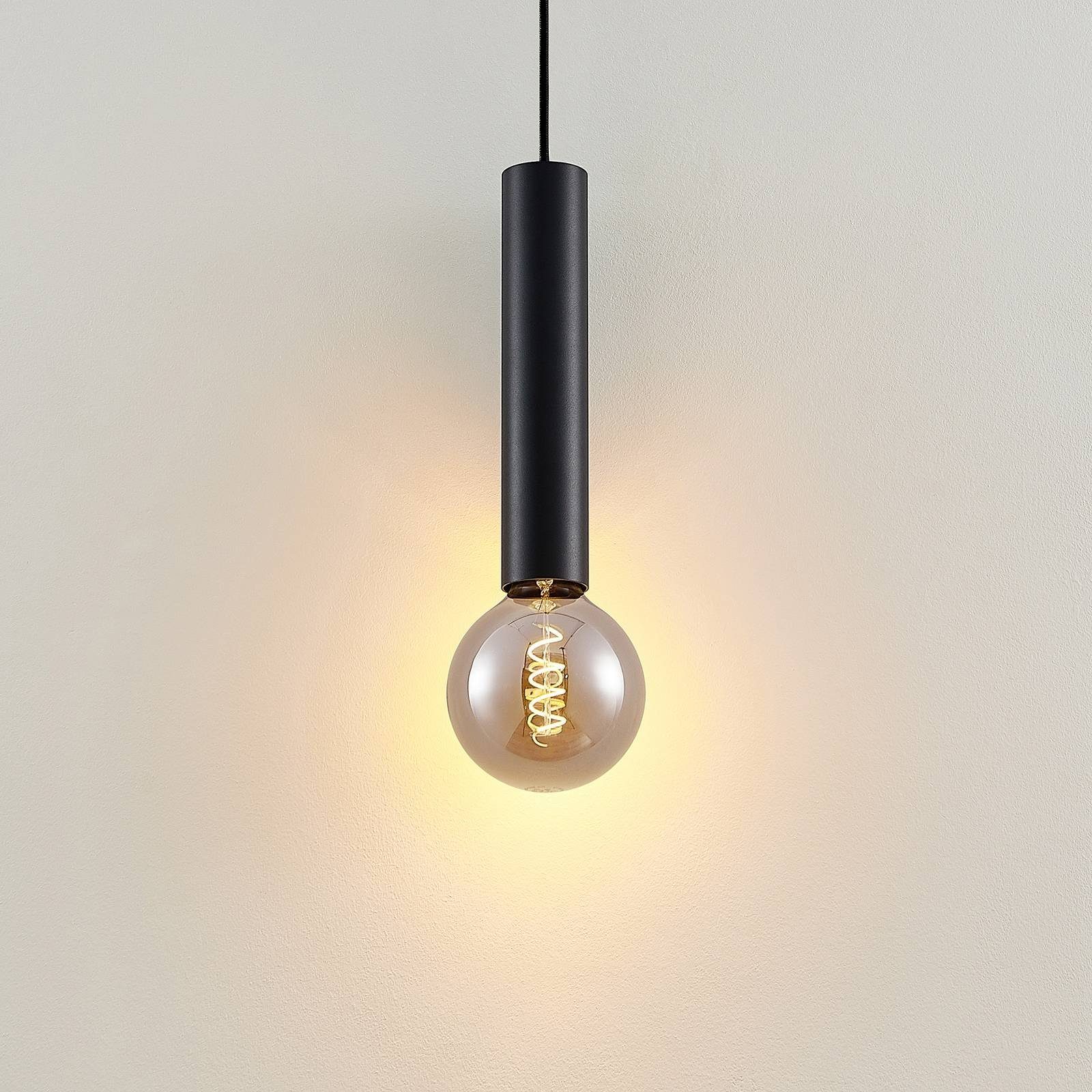Hängeleuchte Deckenlampe 1 Modern, inklusive, E27, Aluminium, Arcchio dimmbar, flammig, Schwarz, Padilum, nicht Leuchtmittel