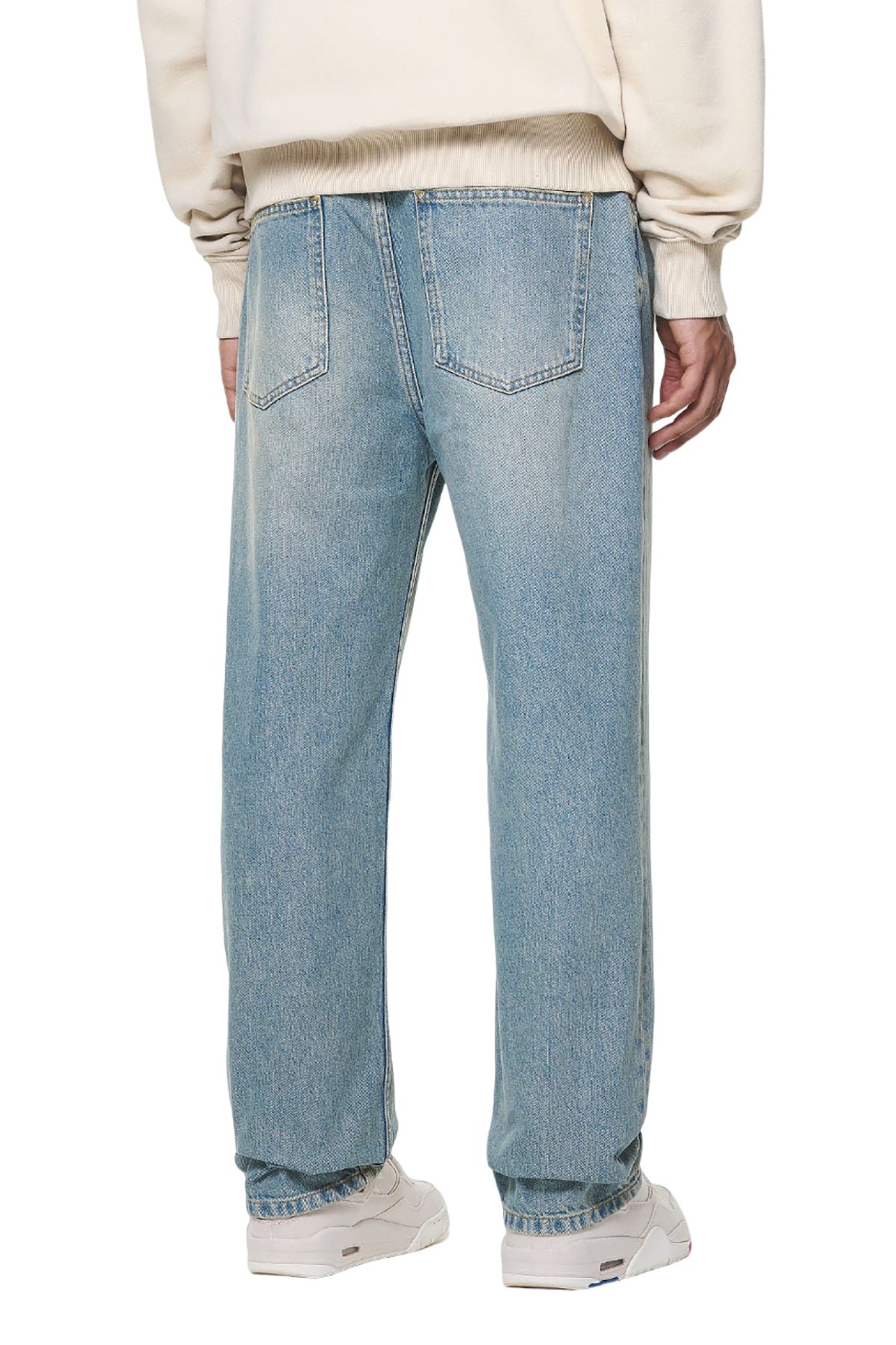 und Set) 5-Pocket-Jeans kein Knöpfe logogeprägte (1-tlg., Nieten Baltra Baggy Pegador