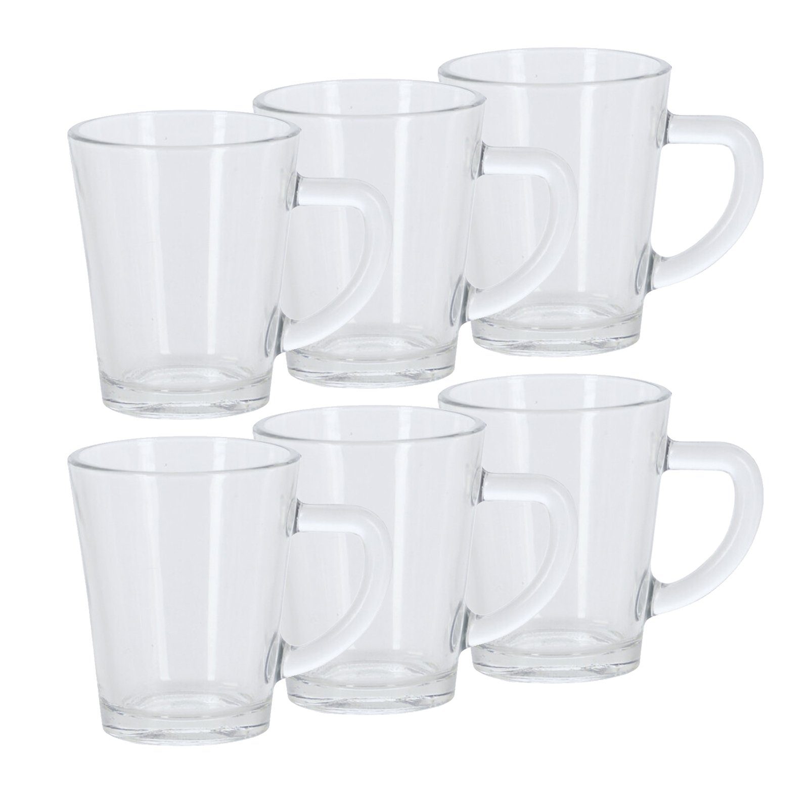 Neuetischkultur Gläser-Set Espressoglas 6er Set 70 ml, Glas, Trinkglas Henkelglas