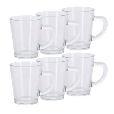 Neuetischkultur Gläser-Set Espressoglas 6er Set 70 ml, Glas, Trinkglas Henkelglas