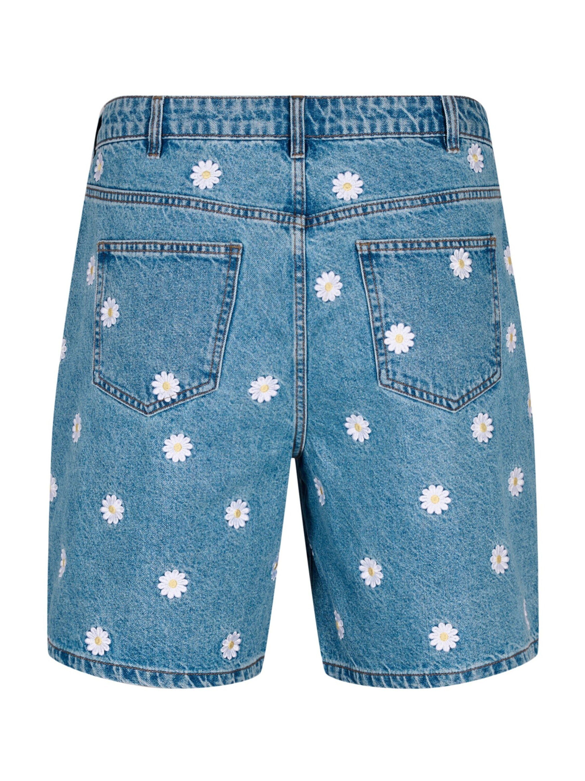 Zizzi High-waist-Jeans MILLE (1-tlg) Stickerei