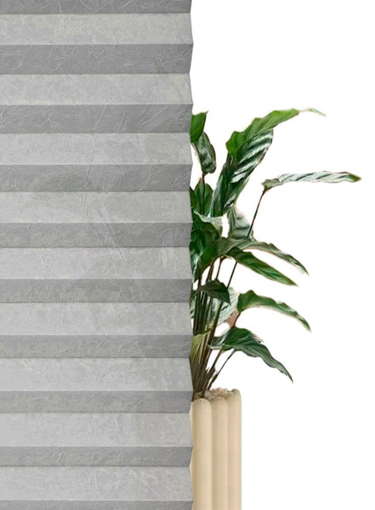 OTTO home Plissee DAHRA - in Crush-Optik, ohne Bohren, Lichtschutz, Lichtschutz, ohne Bohren, verspannt, Klemmfix, Fixmaß, Bestseller mit Klemmträger, Sonnensch – Bild 3 von 5