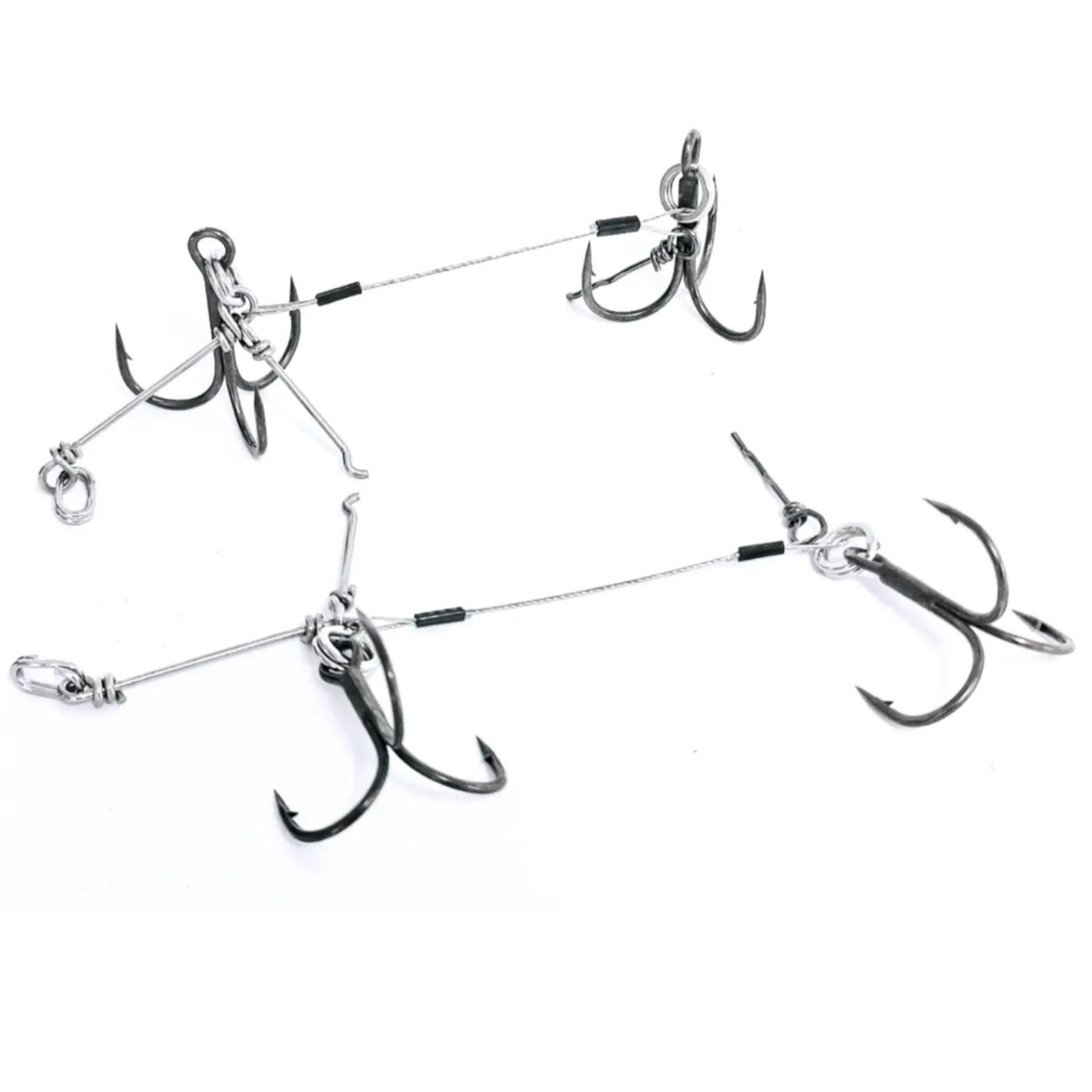 Pikecraft Drillingshaken Pikecraft The Flex-Pin Stinger XXL Double BKK 3/0 - 2 Hakensysteme