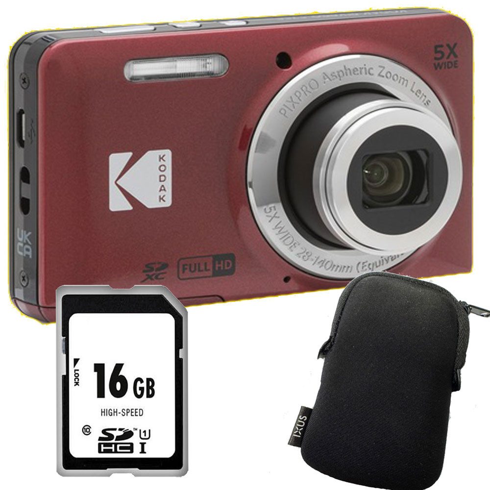Kodak Kodak FZ55 rot Digitalkamera Set Angebot Kompaktkamera