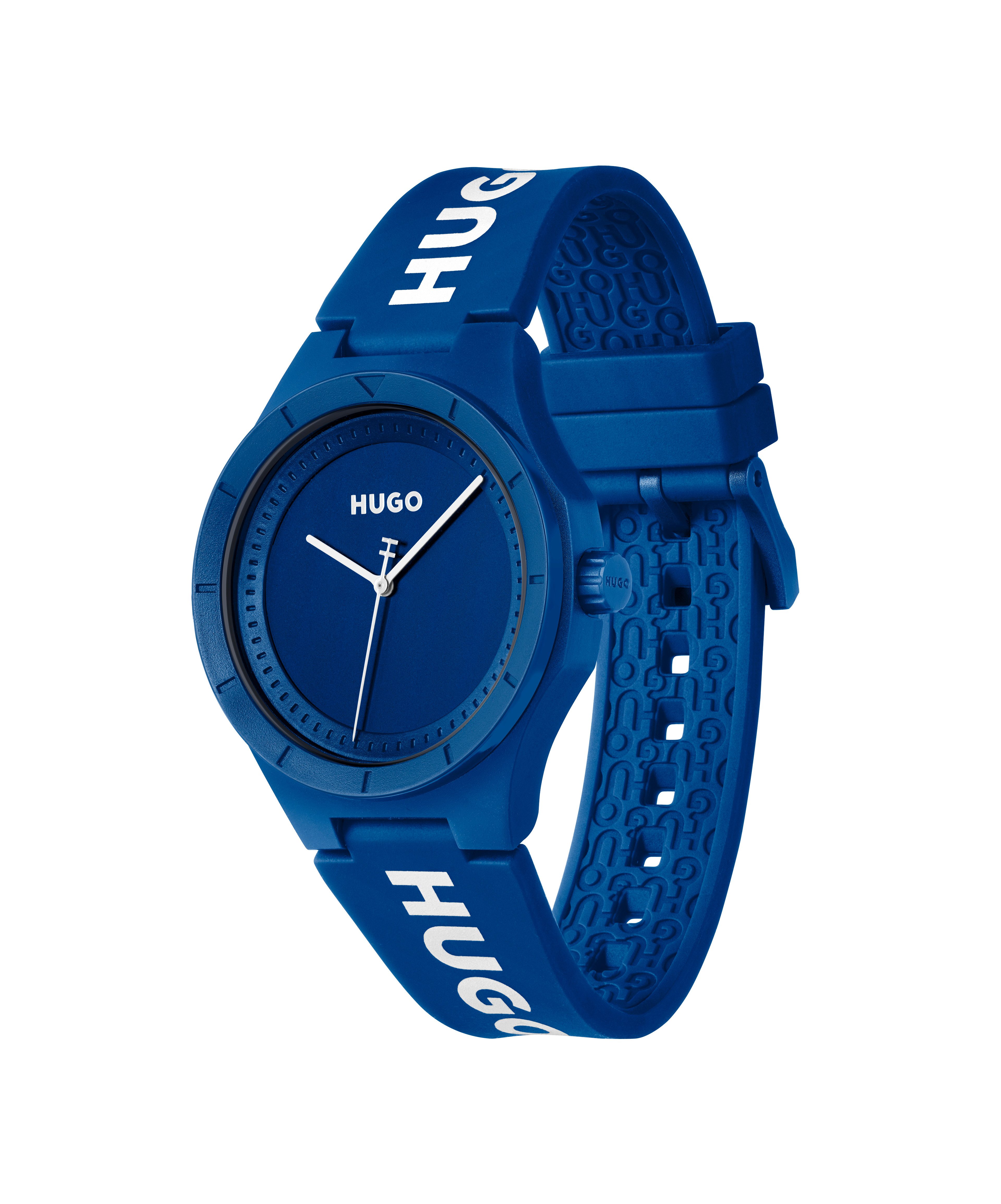 HUGO Quarzuhr #LIT 1530414, Armbanduhr, Herrenuhr, Silikonarmband, analog