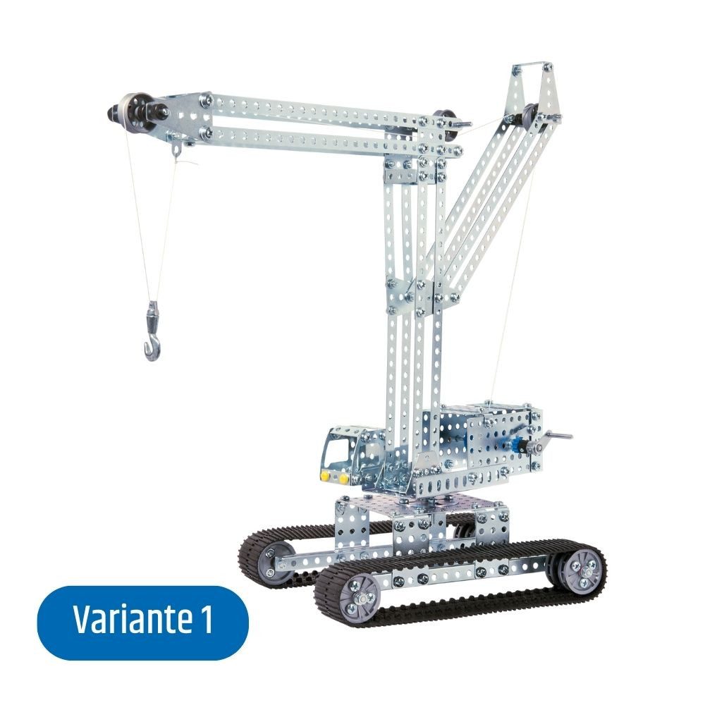 Eitech eitech Raupenkran und Baukran 00018 Metallbaukasten, (Konstruktionsspielzeug, 520 St., Modellbausatz), Stabilbaukasten, Made in Germany