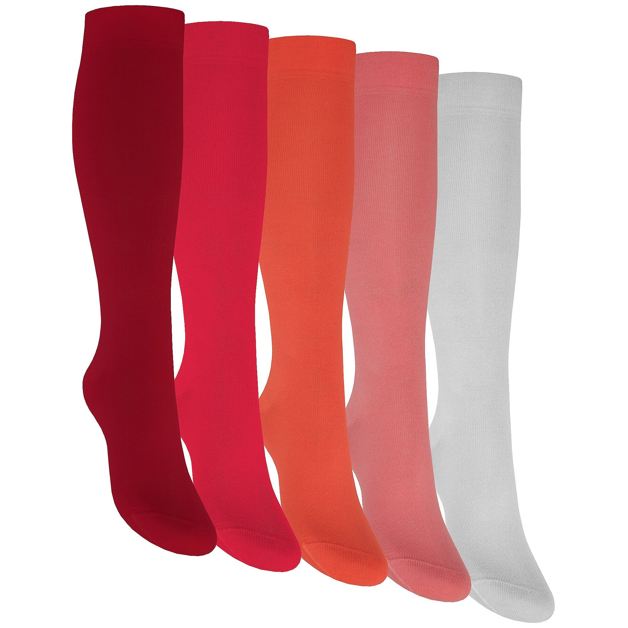 OCERA Kniestrümpfe Classics 5 Paar für Damen & Herren (unisex) in verschiedenen Farben (5-Paar)